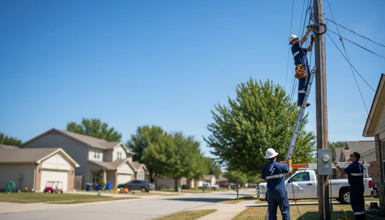 Residential electrician providing installation services in Priddy, TX